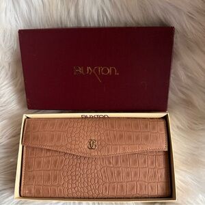 BUXTON COWHIDE WALLET